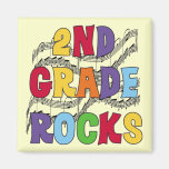 Multicolor 2nd Grade Rocks Tshirts and Gifts Magnet