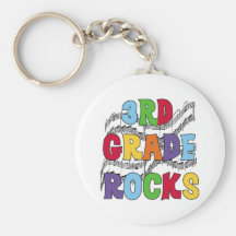 Multicolor 3rd Grade Rocks Key Chains