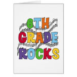 Multicolor 6th Grade Rocks Tshirts and Gifts Greeting Card