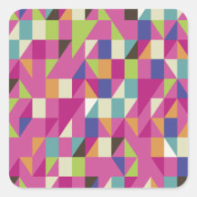Multicolor Abstract Art Stickers