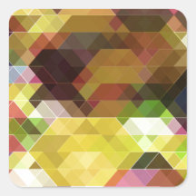 Multicolor Abstract Art Stickers
