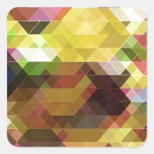Multicolor Background Square Sticker
