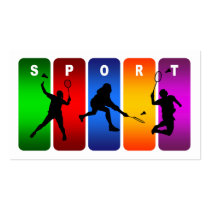 Multicolor Badminton Emblem