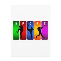 Multicolor Baseball Emblem