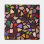 Multicolor Black Mosaic Magnet