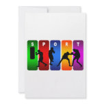 Multicolor Boxing Emblem Custom Invite