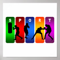 Multicolor Boxing Emblem