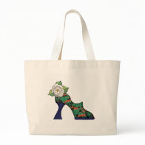 Multicolor Burlap Textures Bag
