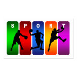 Multicolor Hockey Emblem Business Card Templates