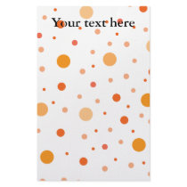 Multicolor orange polka dots