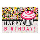 Multicolor  Paint Splatter Birthday Card
