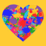 Multicolor Paint Splatter Sticker stickers