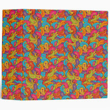 Multicolor Paisley Binder