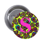 Multicolor Paisley Pin