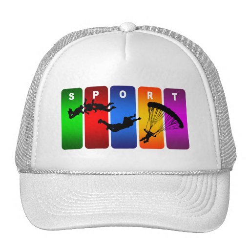 Multicolor Parachuting Emblem Hat