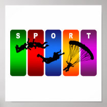 Multicolor Parachuting Emblem