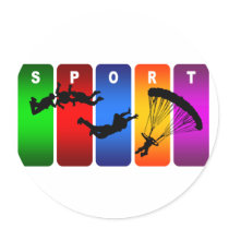 Multicolor Parachuting Emblem