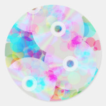 Multicolor Party Background Stickers