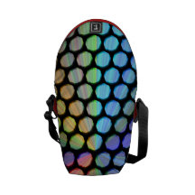 Multicolor Prism Effect Messenger Bag