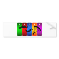 Multicolor Skydiving Emblem