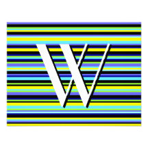 Multicolor Stripe Invitation