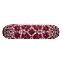 Multicolored Abstract Pattern purple pink Custom Skate Board