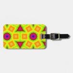Multicolored abstract pattern travel bag tags