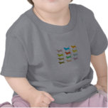 Multicolored bassets kid's T-shirt