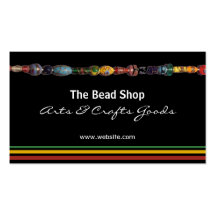 Multicolored Beads Bead Shop Business Card