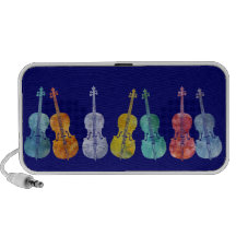 Multicolored Cellos Notebook Speakers