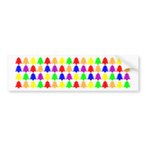 Multicolored Christmas Trees