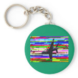 Multicolored Fighter Aircraft Key Chains