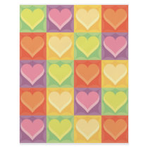 Multicolored Hearts Flyers