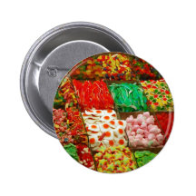 Multicolored-jellies-on-shelfs COLORFUL GUMMY CAND Pinback Button