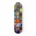Multicolored Patterned Skateboard