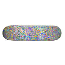 Multicolored Swirl Skateboard