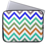 Multicolored Zigzags or Chevron Stripes Computer Sleeves