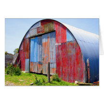 Multicoloured Corrugated Steel Shed Card