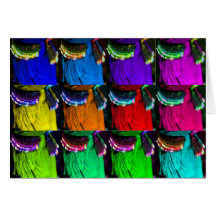 Multicoloured Hips Mosaic Greeting Cards