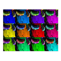 Multicoloured Hips Post Cards
