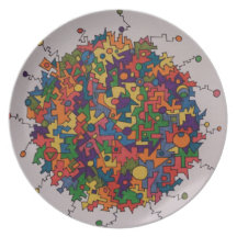 Multicoloured Plate