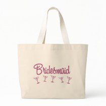 MultiMartini-Bridesmaid-Pink Canvas Bags