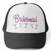 MultiMartini-Bridesmaid-Pink Mesh Hats