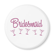 MultiMartini-Bridesmaid-Pink Magnets