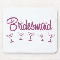 MultiMartini-Bridesmaid-Pink Mouse Pad