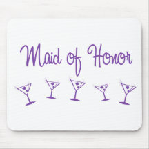MultiMartini-MaidHonor-Purp Mouse Pads