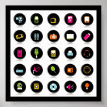 Multimedia and digital equipment poster