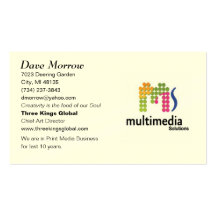 Multimedia Solutions Business Cards