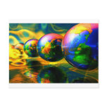 Multiple burning globes postkarten