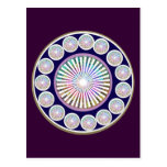 Multiple CHAKRA  -  Sparkle n Live Mandala Post Card